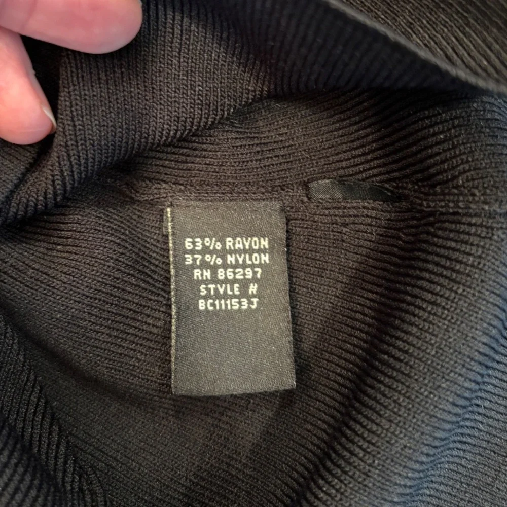 BCBGMaxAzria black knit